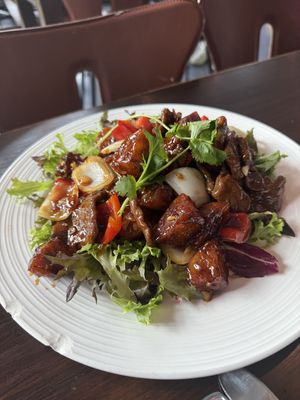 Vegan Shaken Beef  at Hội An 1608 in San Francisco