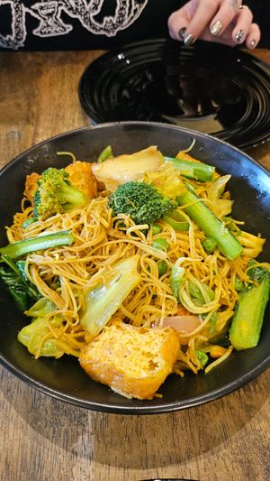 Singapore noodles at Bamboo Box in Katoomba