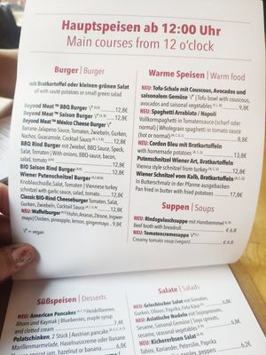 Menú 3 at 15 süße Minuten Café - Bistro in Vienna