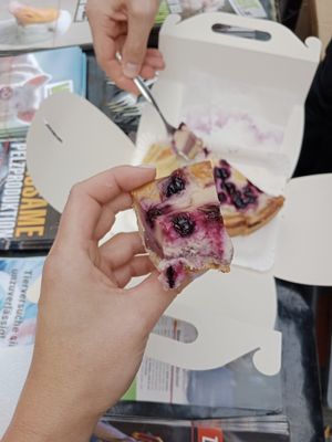 Blueberry Cheesecake at 15 süße Minuten Café - Bistro in Vienna