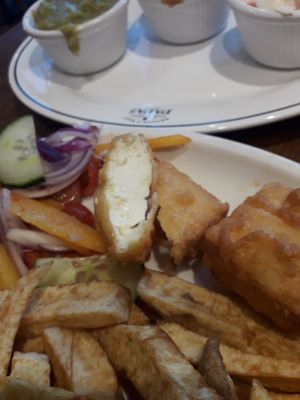  at Papa's Fish & Chips in Blackpool