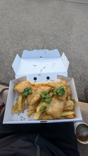  at Papa's Fish & Chips in Blackpool
