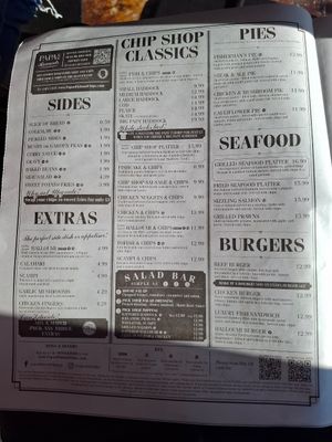  at Papa's Fish & Chips in Blackpool