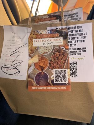 Takeout during Covid! at Sage Bistro and KindKreme in Los Angeles