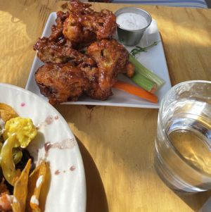 BBQ cauliflower  at Sage Bistro and KindKreme in Los Angeles