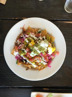 Jackfruit nachos at Sage Bistro and KindKreme in Los Angeles