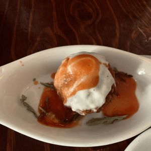 Mac n cheese ball  at Sage Bistro and KindKreme in Los Angeles