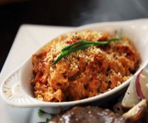 Vegan mac and cheese at Sage Bistro and KindKreme in Los Angeles