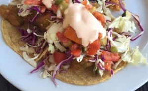 Baja avocado tacos  at Sage Bistro and KindKreme in Los Angeles