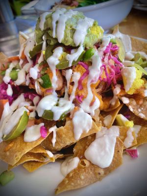 Fantastic nachos!   at Sage Bistro and KindKreme in Los Angeles