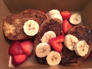Chia French toast  at Sage Bistro and KindKreme in Los Angeles