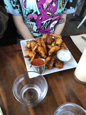  Fried artichoke hearts  at Sage Bistro and KindKreme in Los Angeles