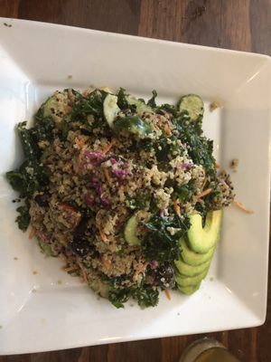 Goatless Greek salad at Sage Bistro and KindKreme in Los Angeles