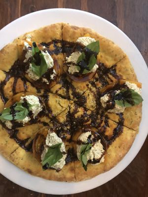 Caprese flatbread  at Sage Bistro and KindKreme in Los Angeles