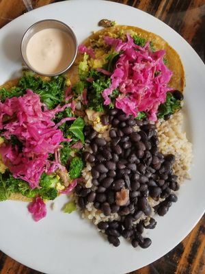 Such good portions and good food at Sage Bistro and KindKreme in Los Angeles