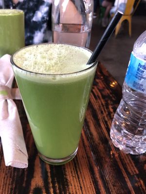 Green juice  at Sage Bistro and KindKreme in Los Angeles