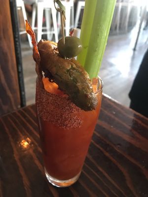 Super sexy Bloody Mary  at Sage Bistro and KindKreme in Los Angeles