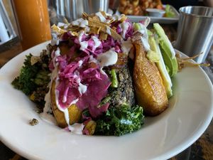 Mole bowl  at Sage Bistro and KindKreme in Los Angeles