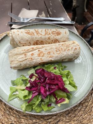 Falafel wrap  at Kumin Vegan Lezzetler in Istanbul