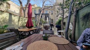 Garden at Kumin Vegan Lezzetler in Istanbul