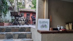 Garden at Kumin Vegan Lezzetler in Istanbul