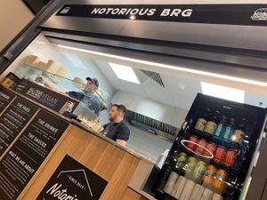 Where the burgers are made. at Notorious BRG in Maidstone