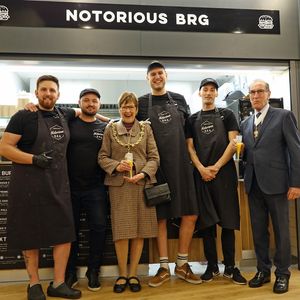 The guys and some lady who loves the bling. at Notorious BRG in Maidstone