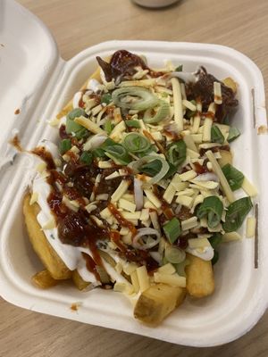 BBQ Pork Fries  at Notorious BRG in Maidstone