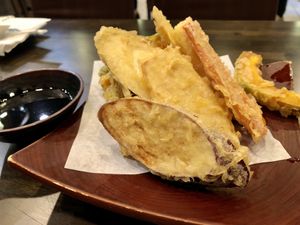 Vegan Veggie tempura   at Hashi Gawa in Alameda