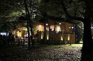 Night views at Saye book café in Rasht