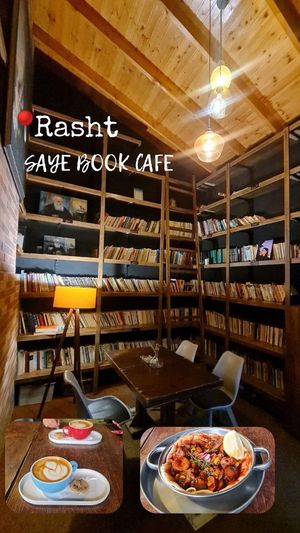  at Saye book café in Rasht