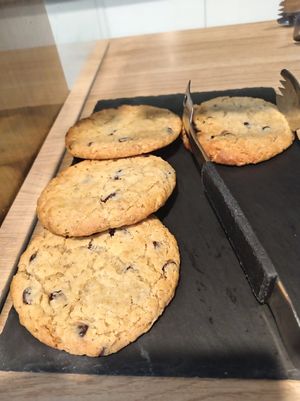 Chocolate chip cookies at National Trust Gibside Market Place Cafe in Gateshead