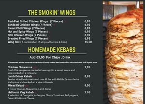 Menu 1 at The Smokin' Goat in Kildare