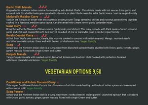 Menu 2 at The Smokin' Goat in Kildare