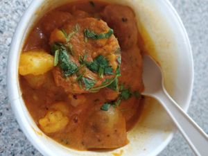 Cauliflower and Potato Coconut Curry 🌿 at The Smokin' Goat in Kildare