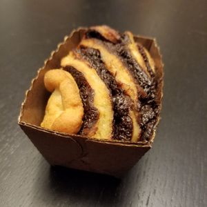 Chocolate babka (made by Botanical Bakeshop, featured at the restaurant) at Vegano Italiano - Food Truck in Ann Arbor