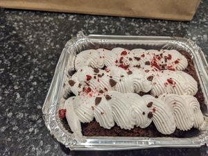 Chocolate raspberry cake at Vegano Italiano - Food Truck in Ann Arbor