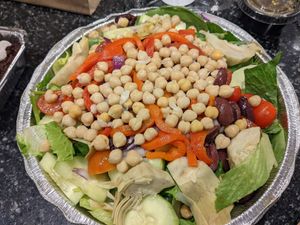 Greek salad at Vegano Italiano - Food Truck in Ann Arbor