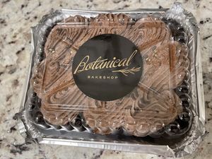 Chocolate cake from Botanical Bakeshop!!  at Vegano Italiano - Food Truck in Ann Arbor