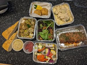 Christmas dinner to go! (Huge portions!) at Vegano Italiano - Food Truck in Ann Arbor
