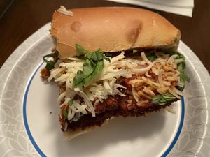 Eggplant parm sandwich   at Vegano Italiano - Food Truck in Ann Arbor