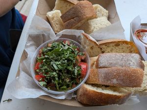 Bruschetta dip at Vegano Italiano - Food Truck in Ann Arbor