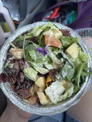market salad with poppyseed dressingg  at Vegano Italiano - Food Truck in Ann Arbor