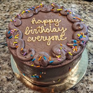 Chocolate cake at Botanical Bakeshop in Milan