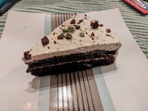 Chocolate spice cake at Botanical Bakeshop in Milan