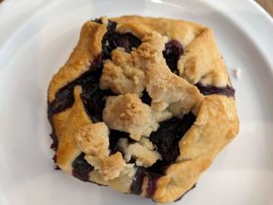 Blueberry galette at Botanical Bakeshop in Milan