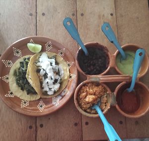 Quelites Curry at La Vegan Taqueria in Tulum