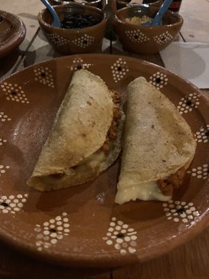 Quesadillas   at La Vegan Taqueria in Tulum