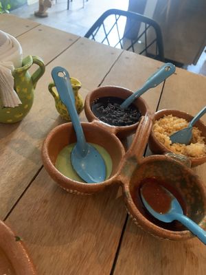 Table cart  at La Vegan Taqueria in Tulum