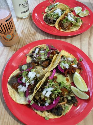   at La Vegan Taqueria in Tulum